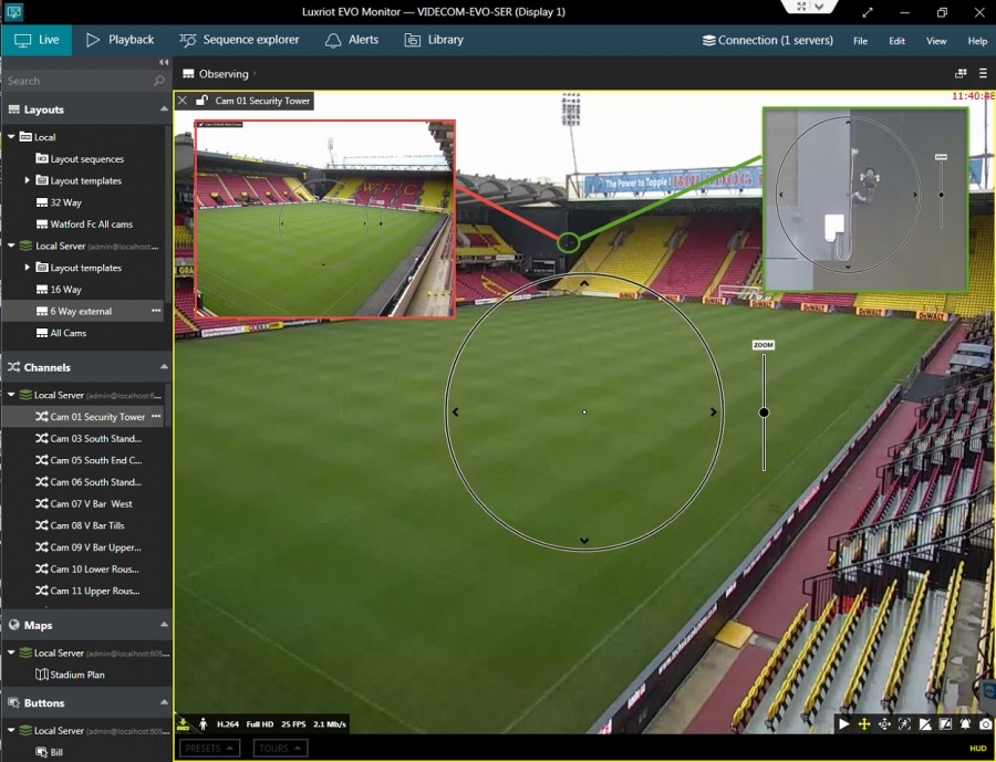 Watford Football Club invests in premier league CCTV, with Redvision.