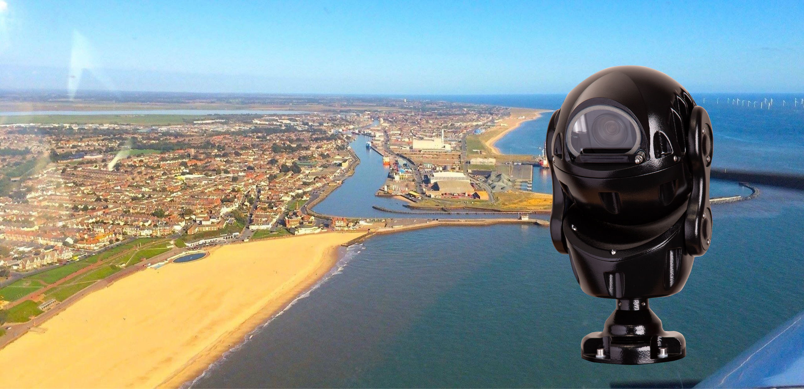 Synectics Security install Synergy and Redvision Rugged X2 COMBAT PTZ cameras into the coastal town of Great Yarmouth