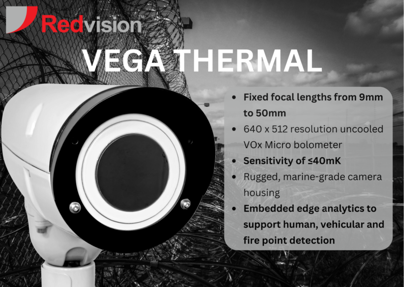 Redvision CCTV Releases New Rugged VEGA-THERMAL Camera