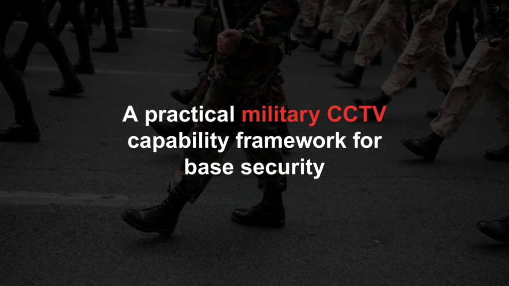 A practical military CCTV capability framework for base security